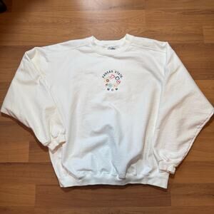 Vintage 90's KSU Kansas State Wildcats Mom White Crewneck Pullover Sweatshirt XL